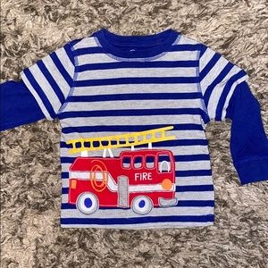 4/$20 SALE Boys Firetruck Shirt